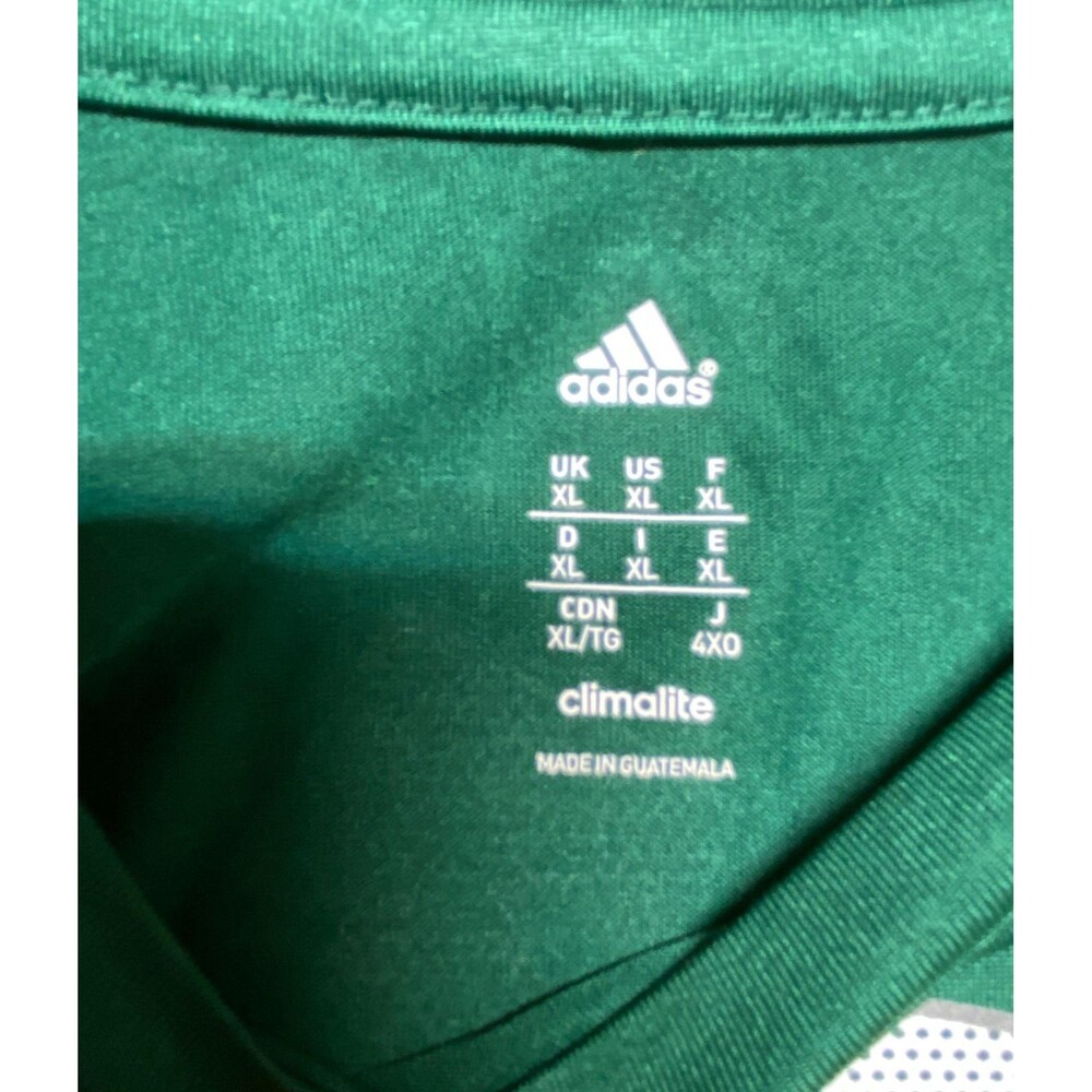 Portland Timbers T‎ Shirt Mens XL Green MLS Soccer Adidas Climalite Tee Raglan - Picture 7 of 11